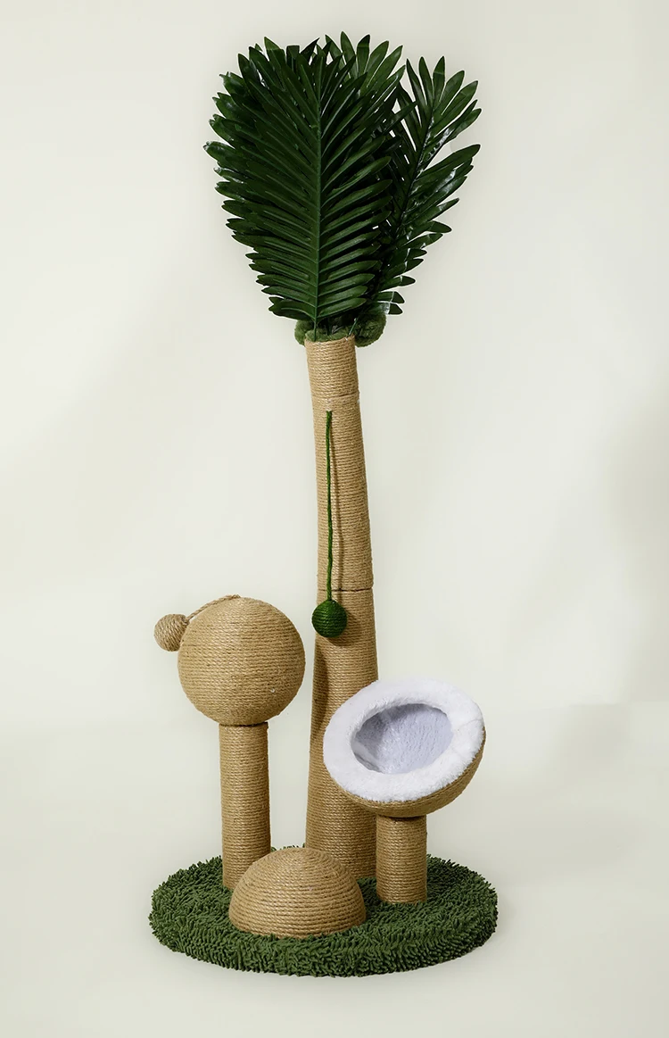 2024 Summer Cat Climbing Tree Sisal New Cat Scratching Board Grinding Claw Cat Toy manufacture