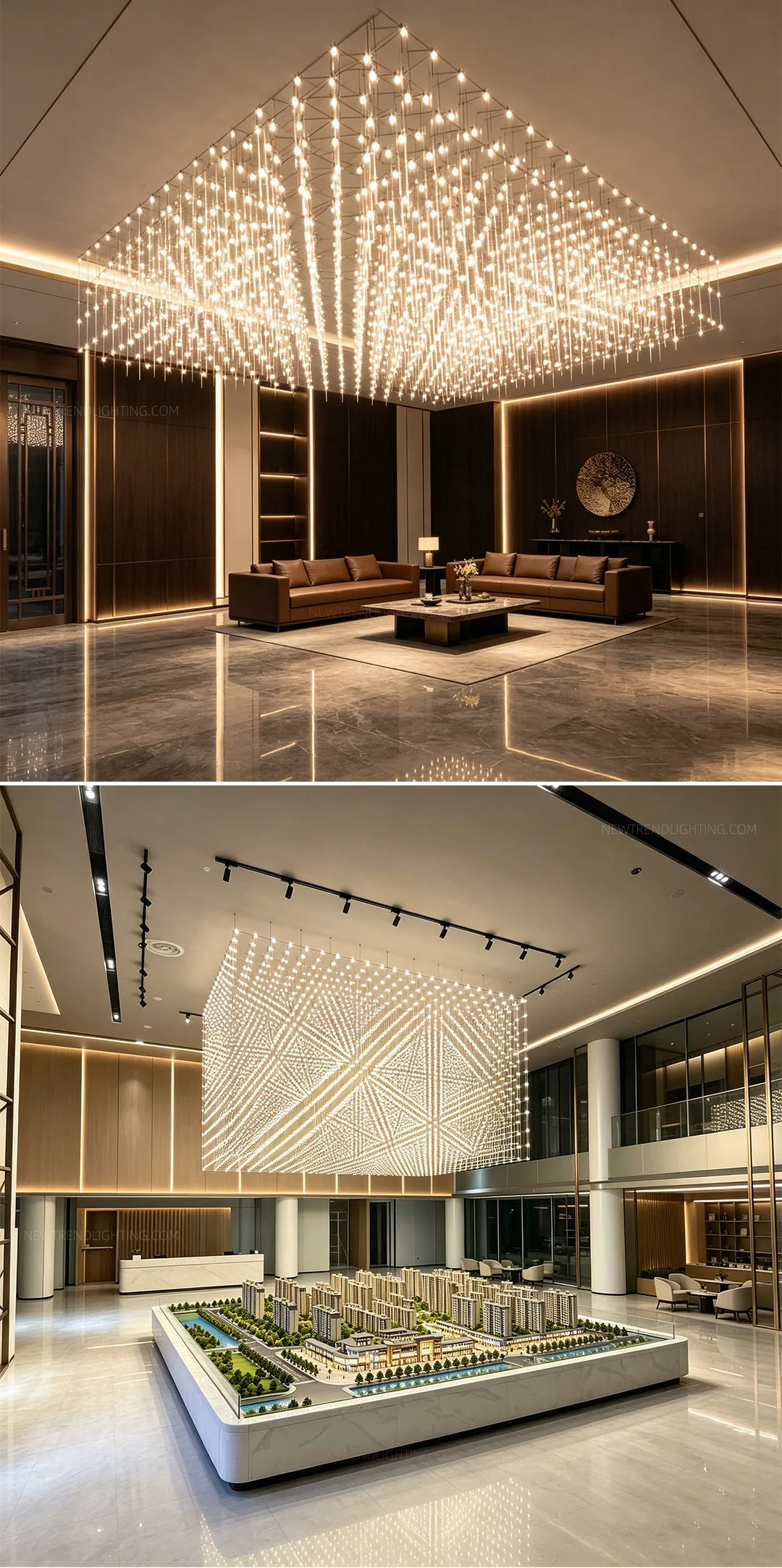 cpl 509 oversized bespoke sculptural led chandelier custom art installation lighting for hotel lobbies grand atriums-2