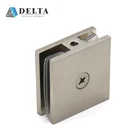 Glass Clamp For Glass Best Seller Brushed Nickel Glass Clip Glass Clamp Connector For Shower Door Glass To Wall