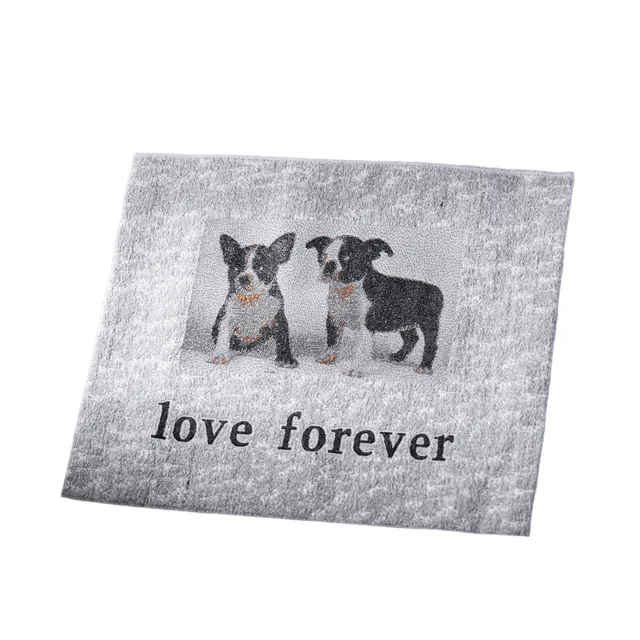 Love forever pet Damask Plain Folded Satin Texture Garment Organic Woven Neck Sewing Clothing Labels Tags