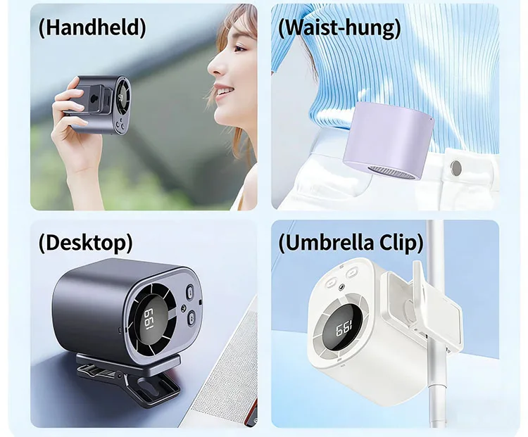 Usb Rechargeable Clip-on Fan, Portable, Battery, Plastic - detail 16
