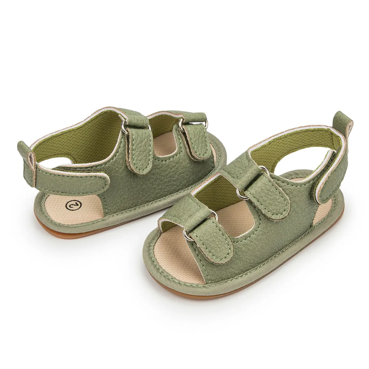 High Quality Cool Summer baby girl and boy rubber soft sole PU Leather  Baby sandals shoes