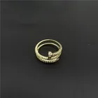 Gold Rings Wedding High End Personalised Classic 18k Gold Rings Women's Trendy Wedding Rings Set Couple