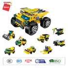 Car Building Blocks Car Qman Heavy Transport Car Carrier Truck Building Blocks Toy For Kids