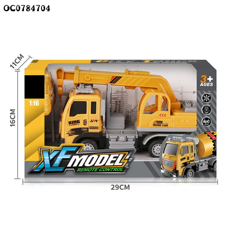 Wholesale 1:16 remote control car rc trucks crane toy for kid