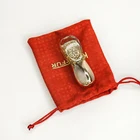 Ring New Mini Soft Square Logo Bag Jewelry Ring Bracelet Suede Drawstring Pouch