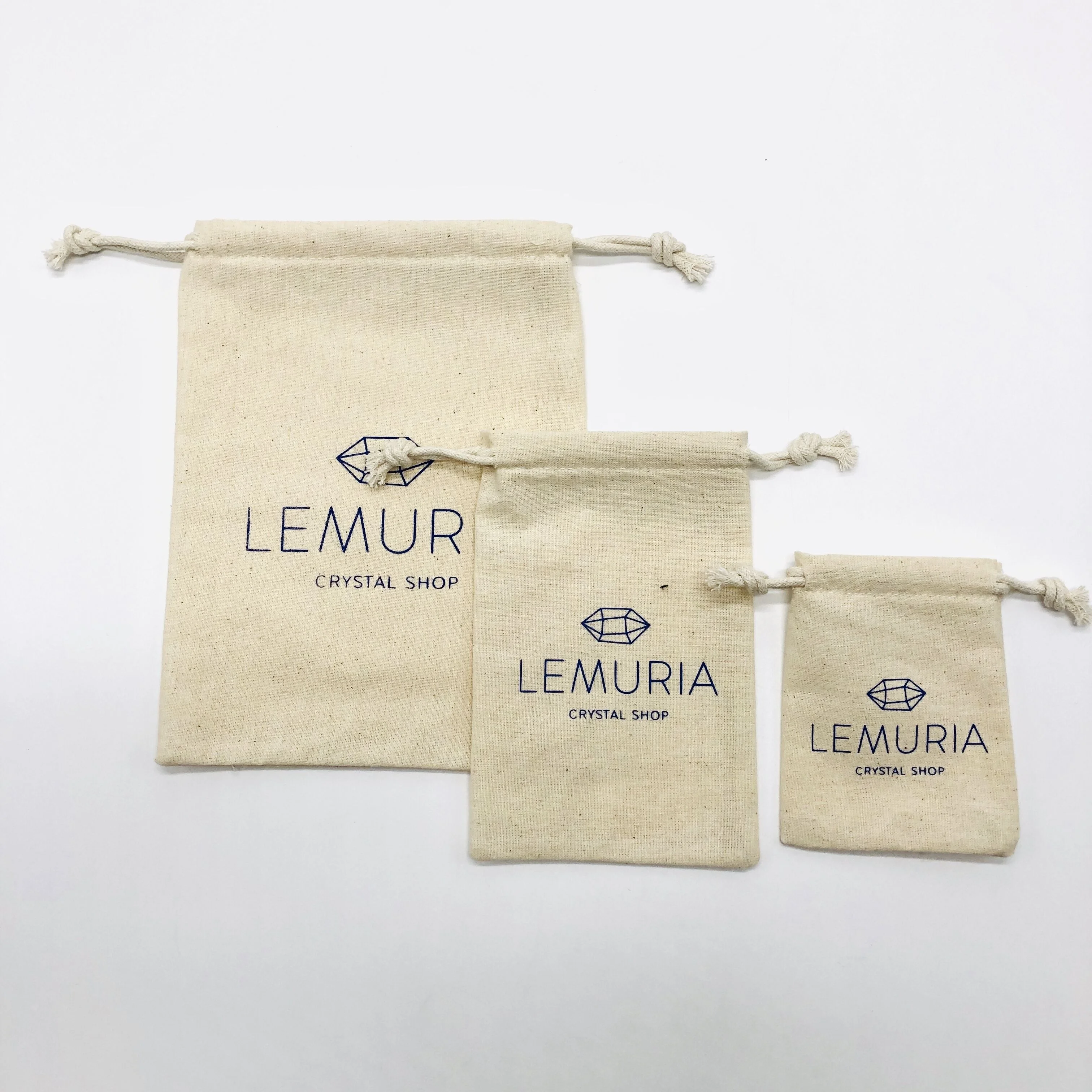 100% Organic Cotton Dust Gift Jewelry Storage Bag Custom Logo Muslin Drawstring Perfume Cosmetic Pouch