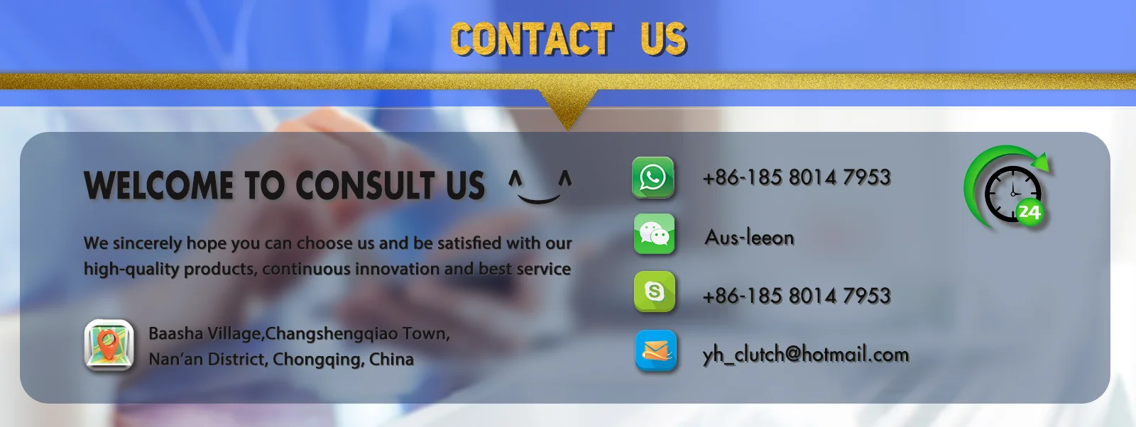 contact us