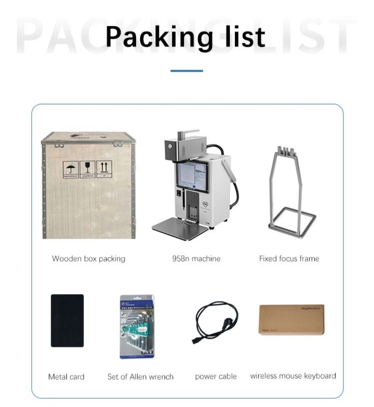 Portable Laser Machine 958N Full-Automatic Screen Breaker Machine with High Precision Detachable Machine