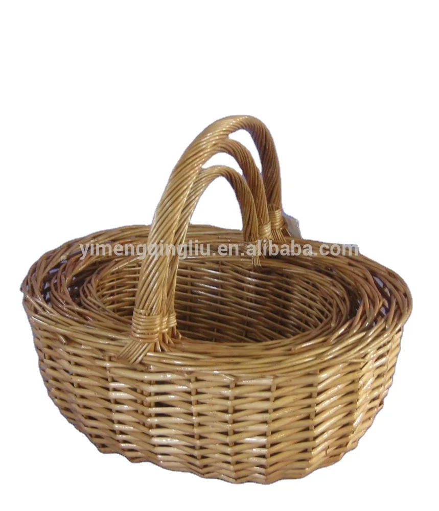 quality handmade kitchen storage outdoor picnic wicker basket
