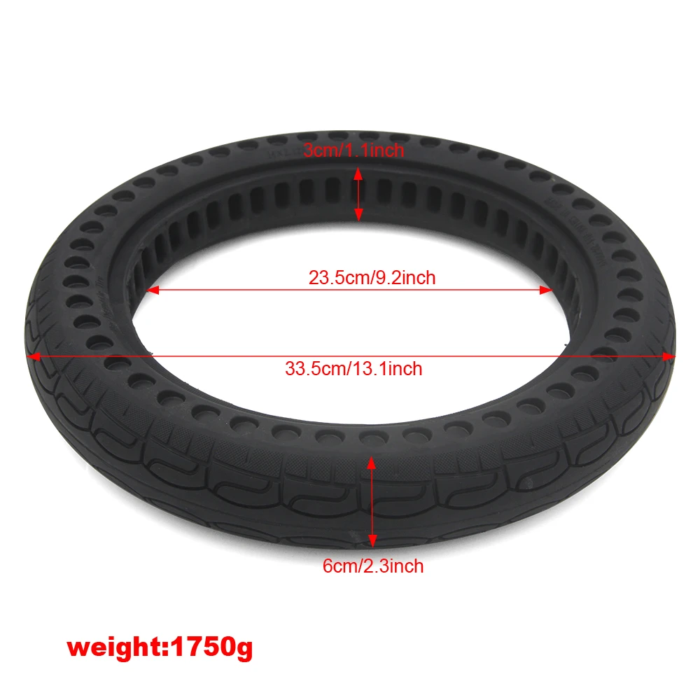 14x2.125 Solid Tire Manufacturer E Bike Fat Tire Anti Puncture Honeycomb Tires for Bicycle Scooter Parts Trottinette Électrique