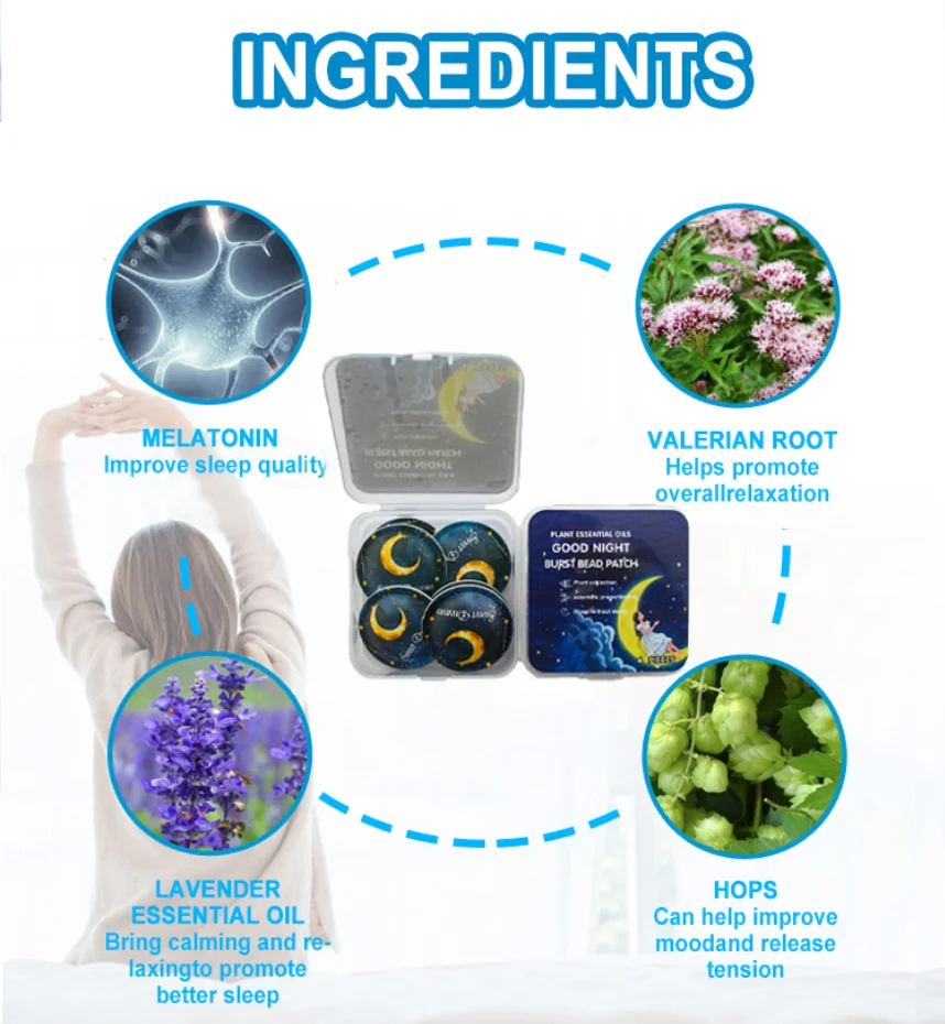 product sweet dream formula with 100 natural plant ingredients essential oil bead sleep sticker good nights sleep oil bead patches-6