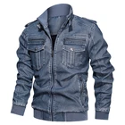 Leather Leatherleather 2021 Wholesale Men Casual Washable Leather Jacket Plus Size Leather Jacket For Men