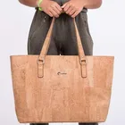 Leather Bag Fashion Fashion Vegan Bag Custom Leather Natural Vegan Cork Tote Bag Fashion Shopping Bag