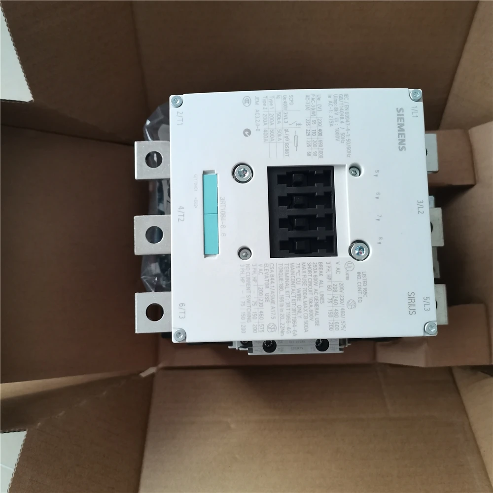 Siemens Contactor Electrical Contactor 4 Pole Contactor 3RT1064-6AF36 Germany Original