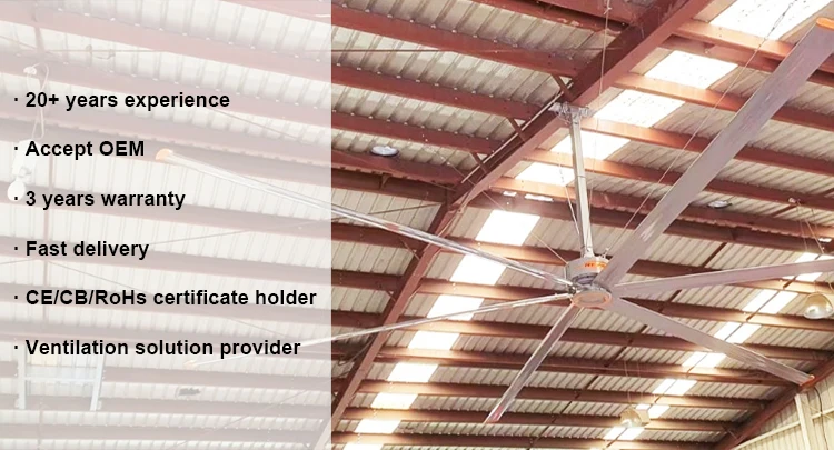 Ceiling Fan, RTFANS, 24ft - detail 2