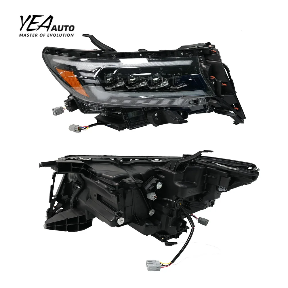 product upgrade 4 eyes head light led headlight headlights head lamp for toyota land cruiser prado fj150 lc150 2018 fj 150 headlamp-4