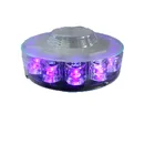 Magnetic Strobe Light HAIBANG Magnetic Funeral Car Top Roof Beacon Lamp Purple Signal Strobe Light Rotate Circular LED Warning Beacon