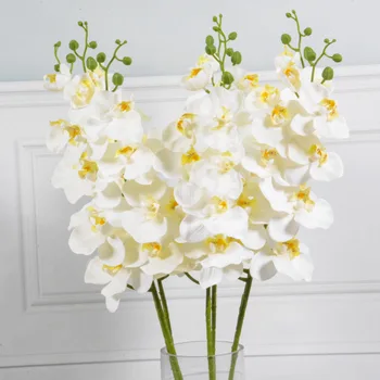 Simulation phalaenopsis wool cloth 9 big phalaenopsis artificial flower wholesale real touch Butterfly orchid