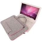 Promotion Laptop Custom Handmade Promotion Portable Wool Felt Laptop Sleeve Bag For Macbook