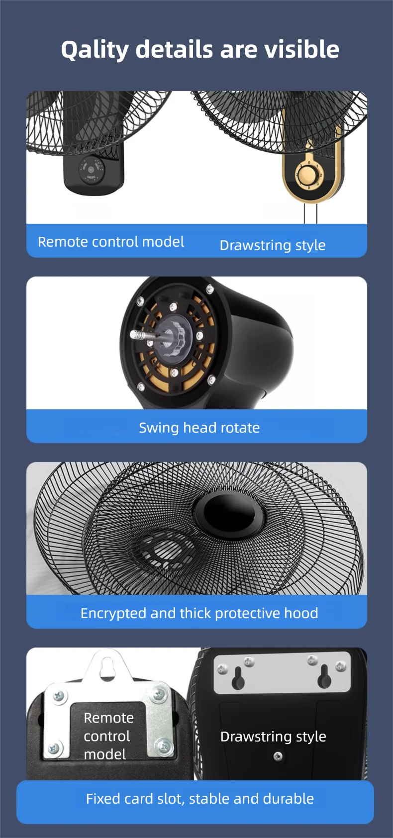 Wall Fan, 18inch, 20inch - detail 8