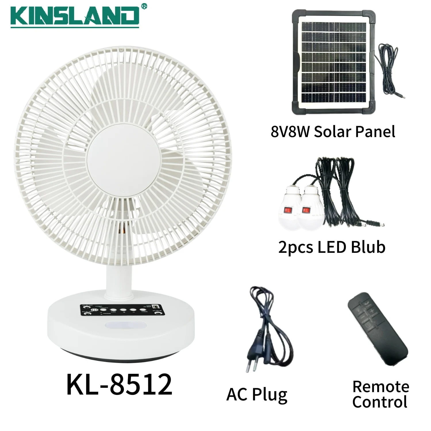 Electric Table Fan, Solar, USB, 5V, Brushless - detail 6