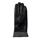 Leather Gloves Good Quality New Arrivals Retro Solid Color Black Leather Hand Gloves Winter