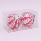 Pumpkin Plastic Pumpkin Shape Ball With Hand Painted Christmas Decoration
