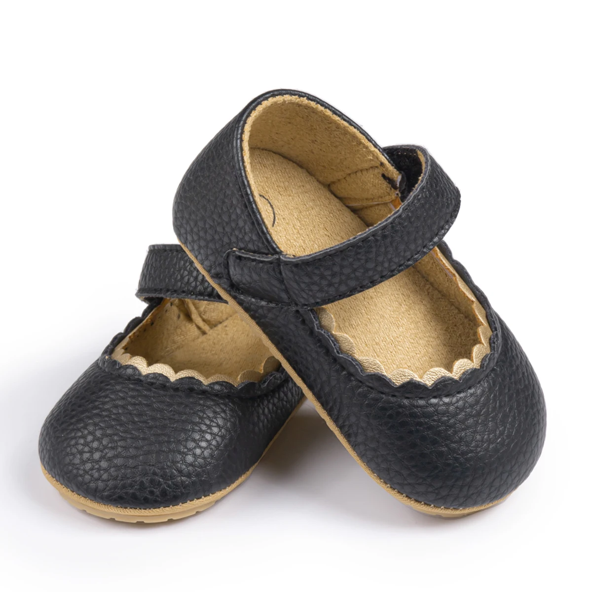 Wholesale Cheap Newborn Girls Shoes PU Leather Breathable Soft Sole Holiday Party Baby Dress Shoes for Princess Girls