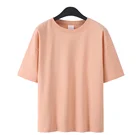 Top 2021 Wholesale Spring And Summer Oversize Blank Top Custom Women Tees Plain T Shirt For Ladies