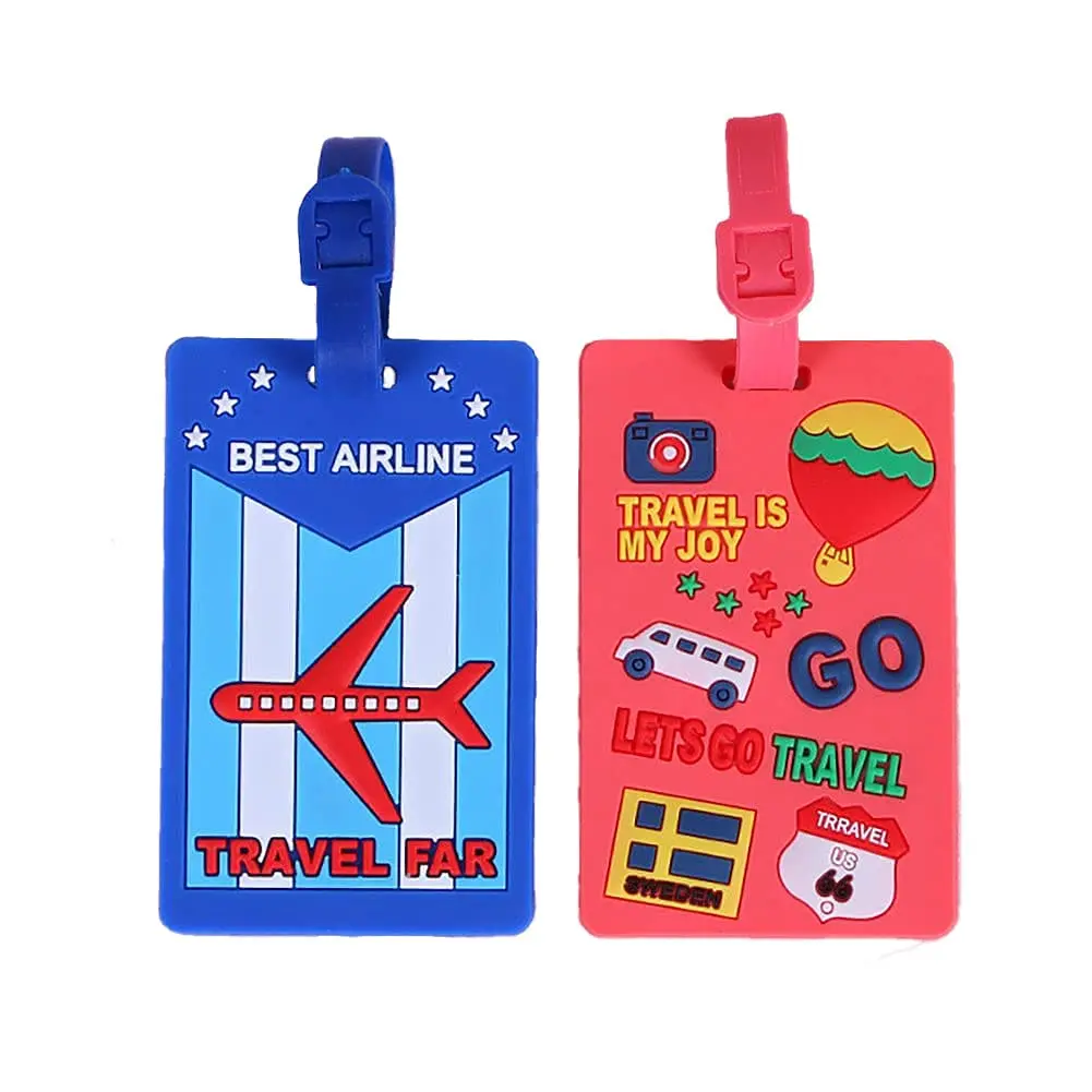 Let's Go Travel Travel Luggage Tag Silicone Rubber Bag Name 