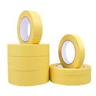 Tape Paper Tape Easy Removal Automotive Painting Crepe Paper 120 Degree Yellow Masking Tape