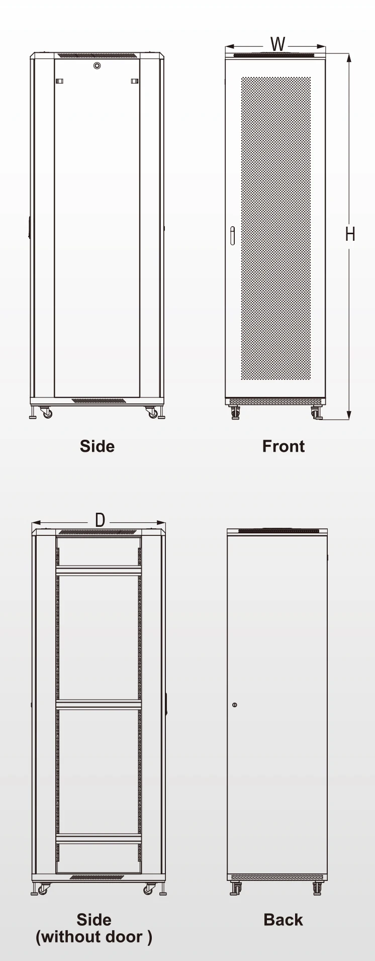Server Rack with Fan, 42U, IP20 - detail 10