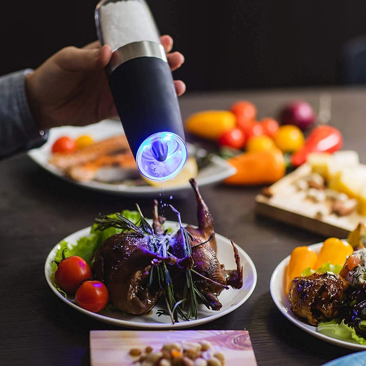 Wholesale Professional Electric ABS portable gravity salt pepper