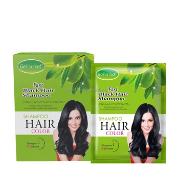 Hot Sale 100% Natural Herbal Black Hair Dye Shampoo Long-Lasting Fast Magic Hair Color Cream for Home Use