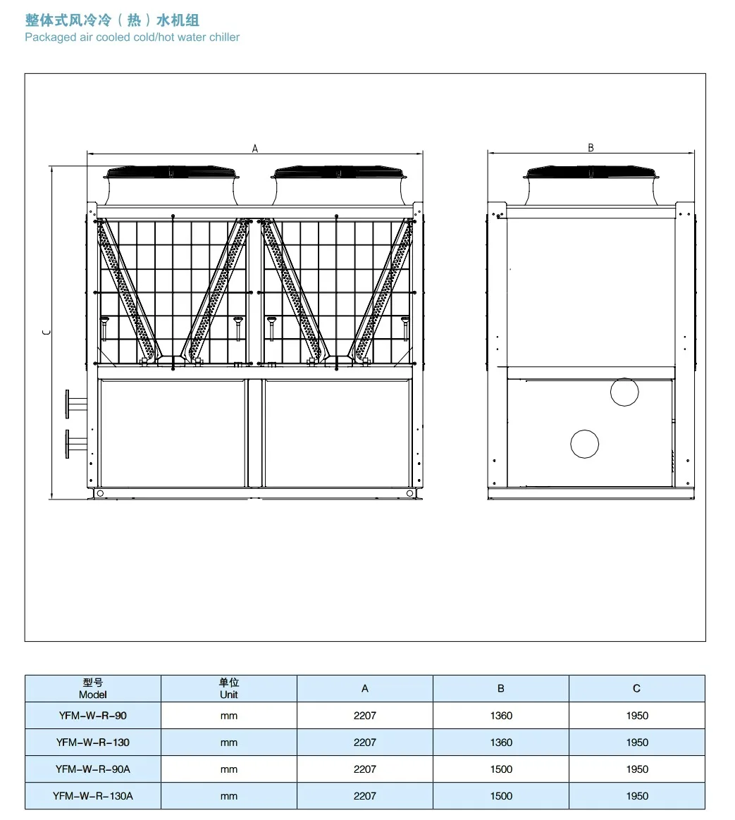 Air-cooled Water Chiller, HVAC, 49-139kW, 380V - detail 6