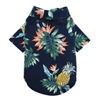 Clothes Summer Clothes Small Dogs Hawaiian Style Cotton Printed Pet Tshirt Dog Clothes Summer Small Medium Dogs Cats Coat