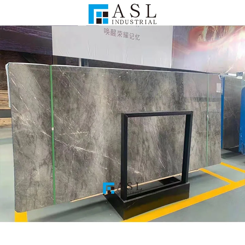 Factory direct dark grey marble slab