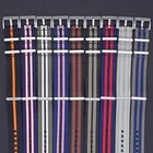 Black Watch Fashion Nato Strap 1 Piece Bond Black Seatbelt Nato Watch Strap Nylon 22mm 20mm Watch Band