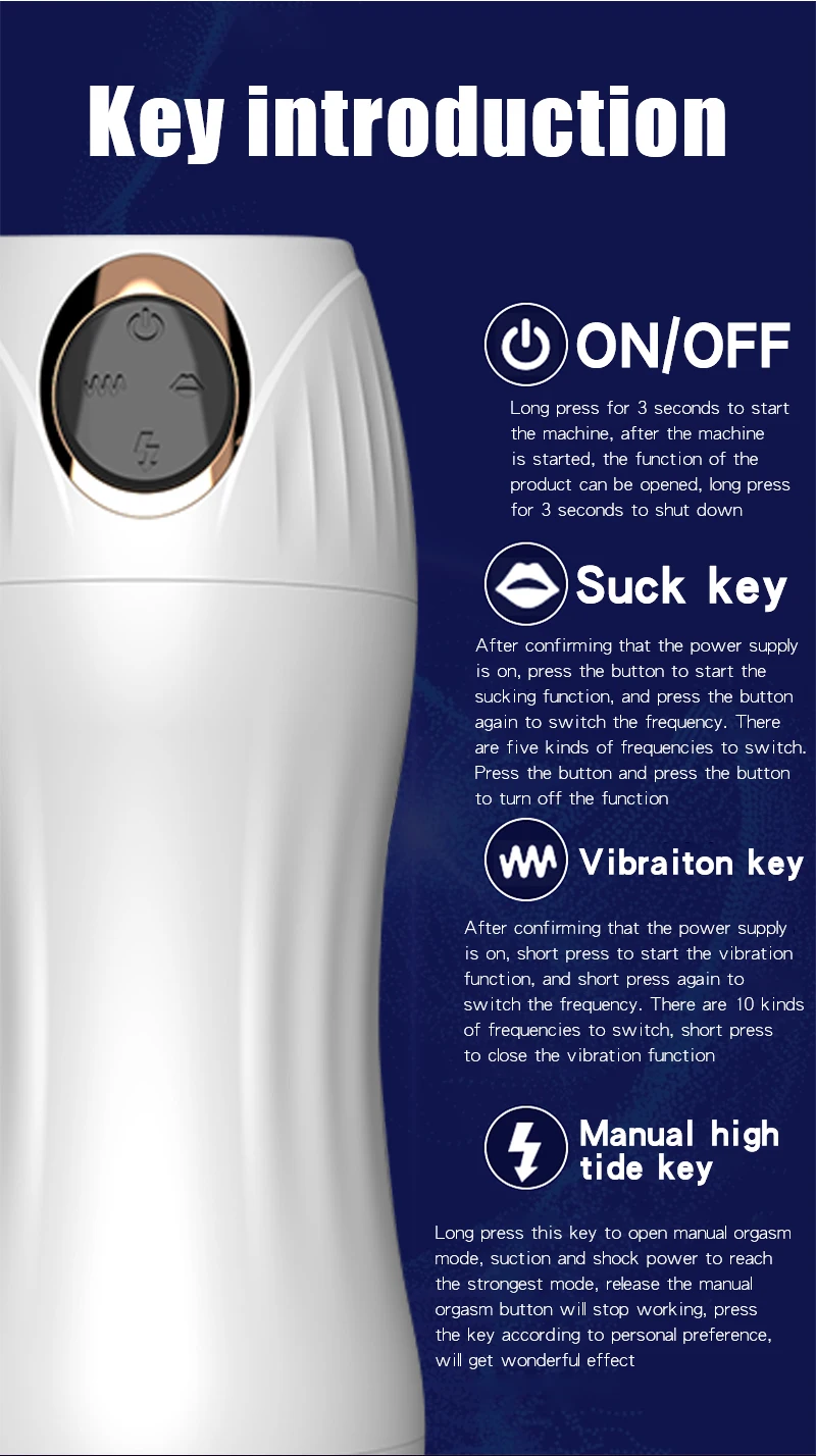 Male Sex Toys Intelligent Masturbator Electric Automatic Aircraft Cup