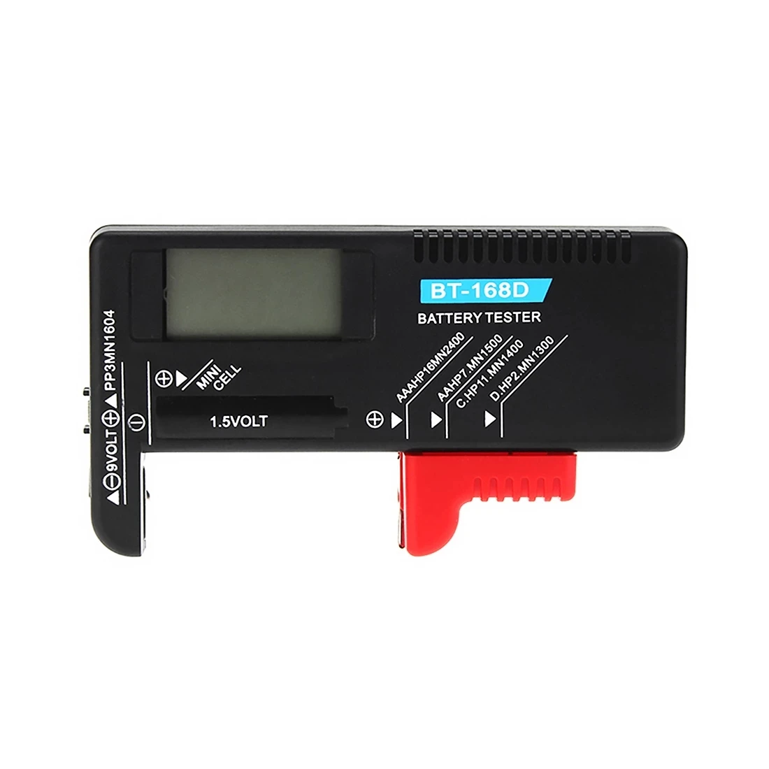 BT168 Battery Tester Checker Button Cell Volt Tester Tool For AA/AAA/C/D/9V/1.5V 