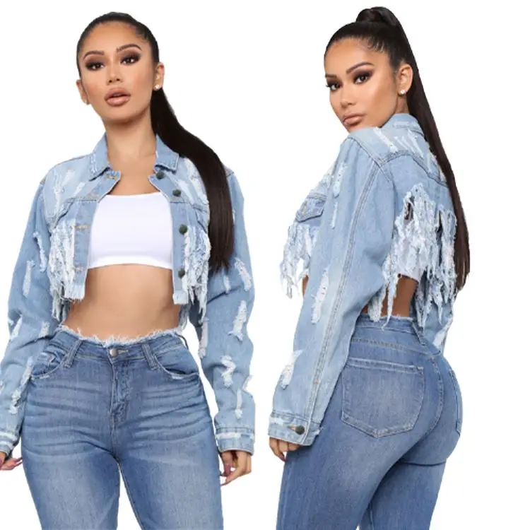 Crop Short Half Denim Jeans Jackets 