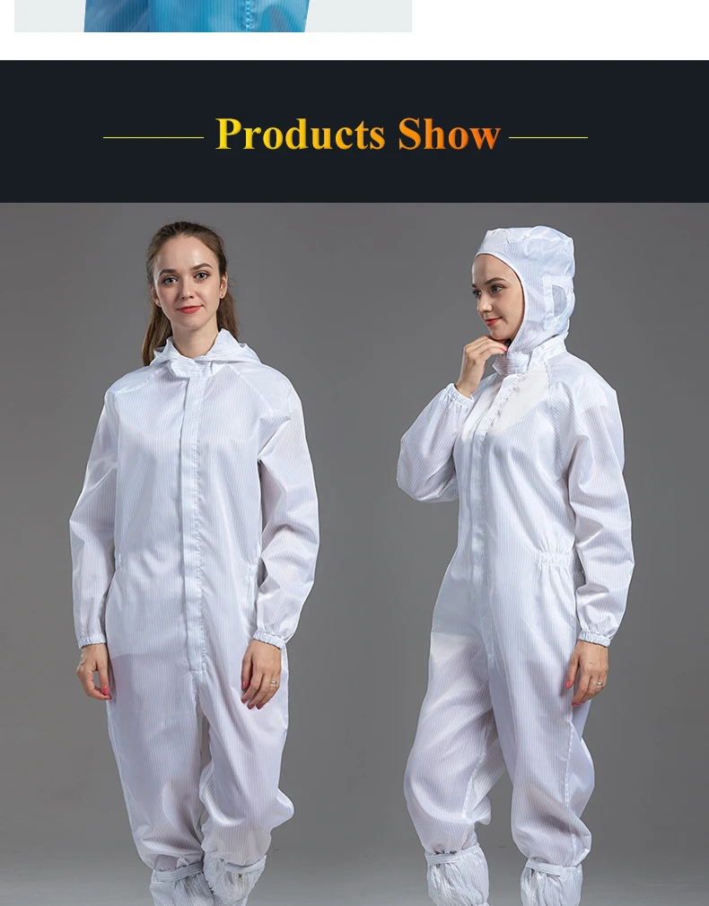 无尘室衣服esd耐磨工作服esd连体服防静电连体裤