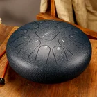 Drum Custom Navy Blue 12 Inch 13 Notes Handpan Steel Tongue Drum Tank Drum