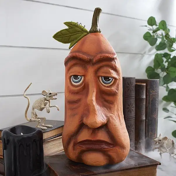 Halloween pumpkin outdoor decoration ghost party pumpkin six strange coffee resin crafts