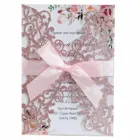 Cards 2021 Glitter Laser Cut Custom Greeting Cards Luxury Wedding Invitations For Wedding Party