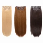 Hair Extensions Virgin Wholesale Europen Russian Clip In Human Hair Extensions Virgin Remy Seamless Clip In Hair Extensions