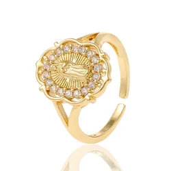 Resizable Rings Luxury Diamond Wedding Rings For Women Gold Plated Adjustable Rings