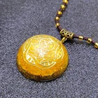 Natural Pendant Natural Gemstone High Quality Durable Using Various Pendant Energy Natural Gem Necklace