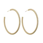 Hoop 2021 Hot Sale Cheap Unique Gold Plated Fashion Earrings Big Round Twisted Hoop Earrings For Women
